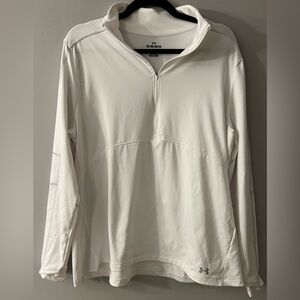 Under Armour White Quarter-Zip Pullover